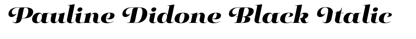 Pauline Didone Black Italic